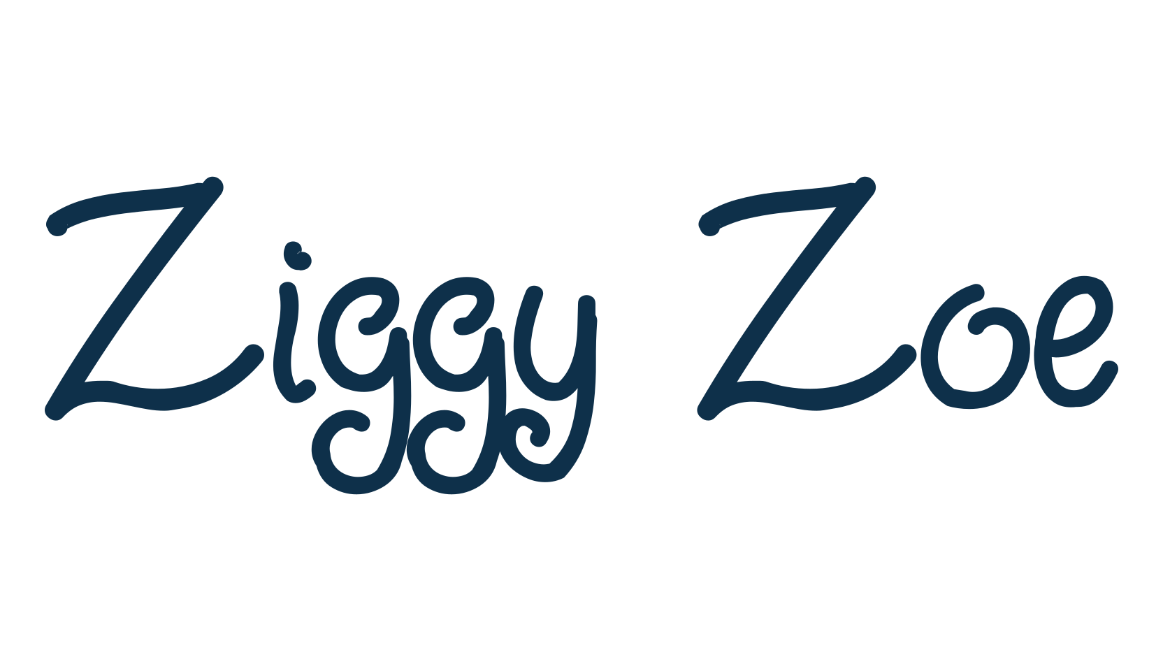 Ziggy Zoe, various font preview
