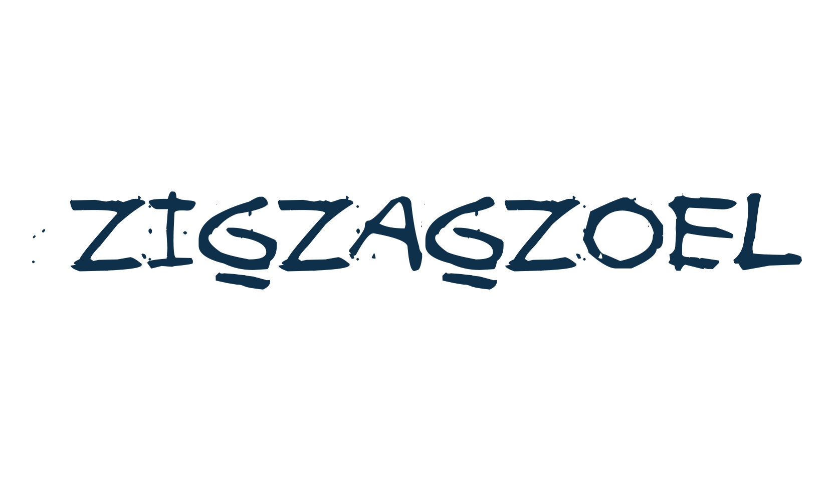 Zigzagzoel, script trash fancy decorative calligraphy font preview