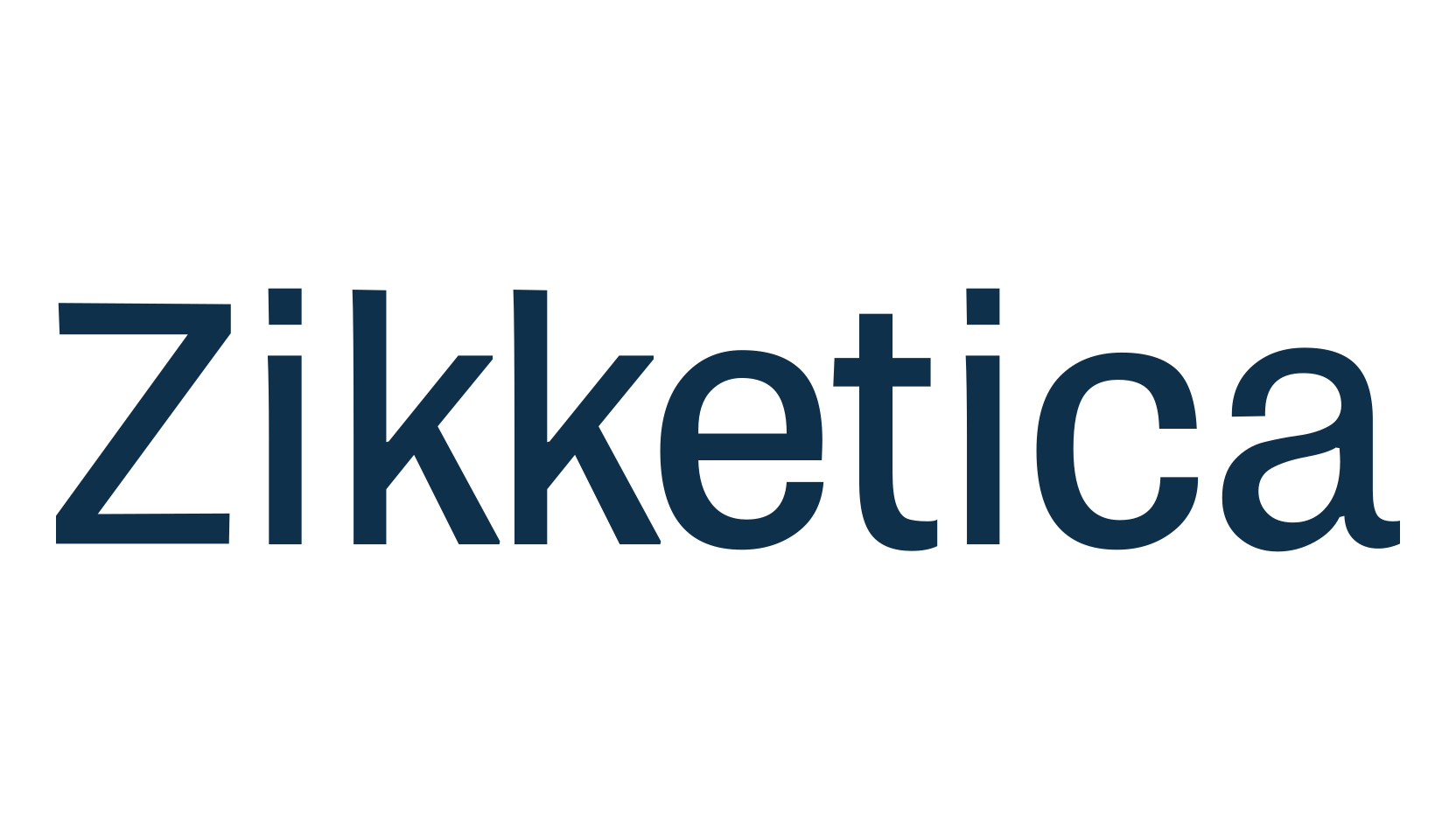 Zikketica, basic sans serif font preview