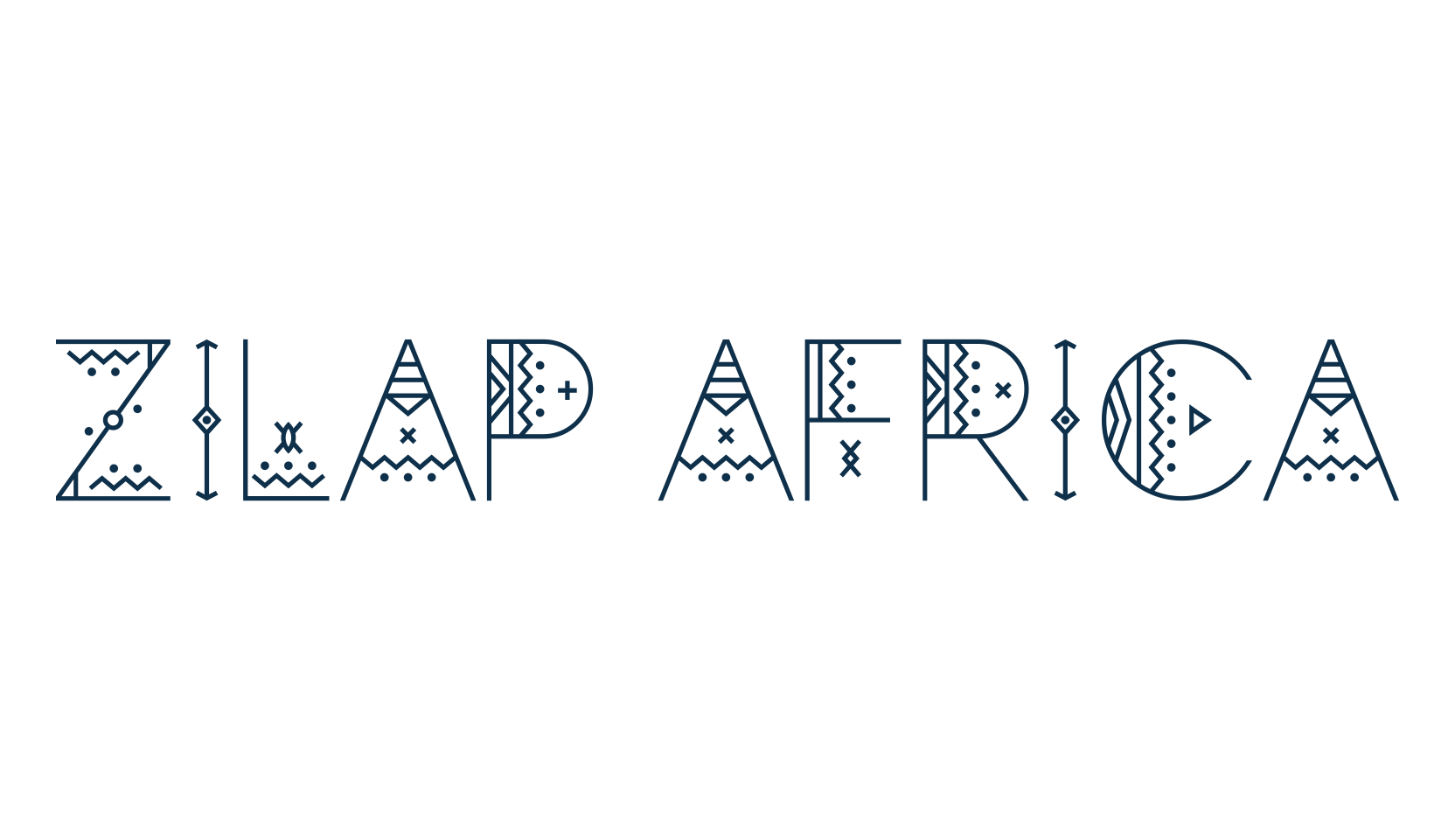 Zilap Africa, fancy decorative font preview