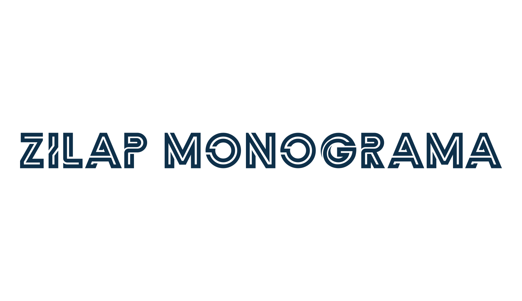 Zilap Monograma, fancy decorative font preview