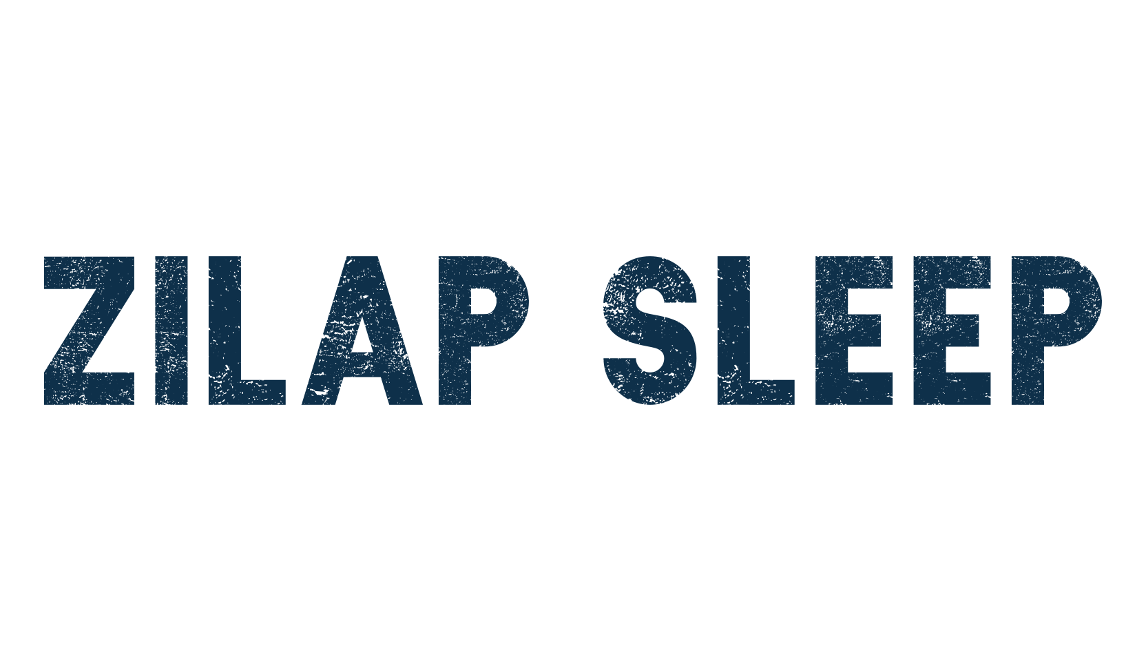 Zilap Sleep, fancy eroded decorative font preview