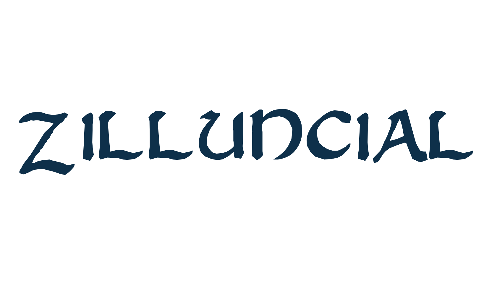 Zilluncial, celtic font preview
