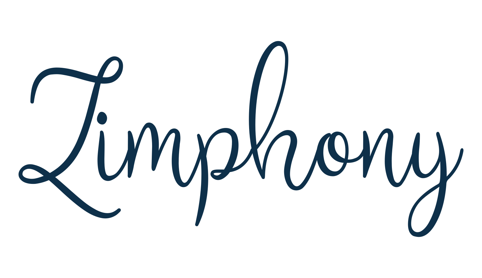 Zimphony, calligraphy font preview