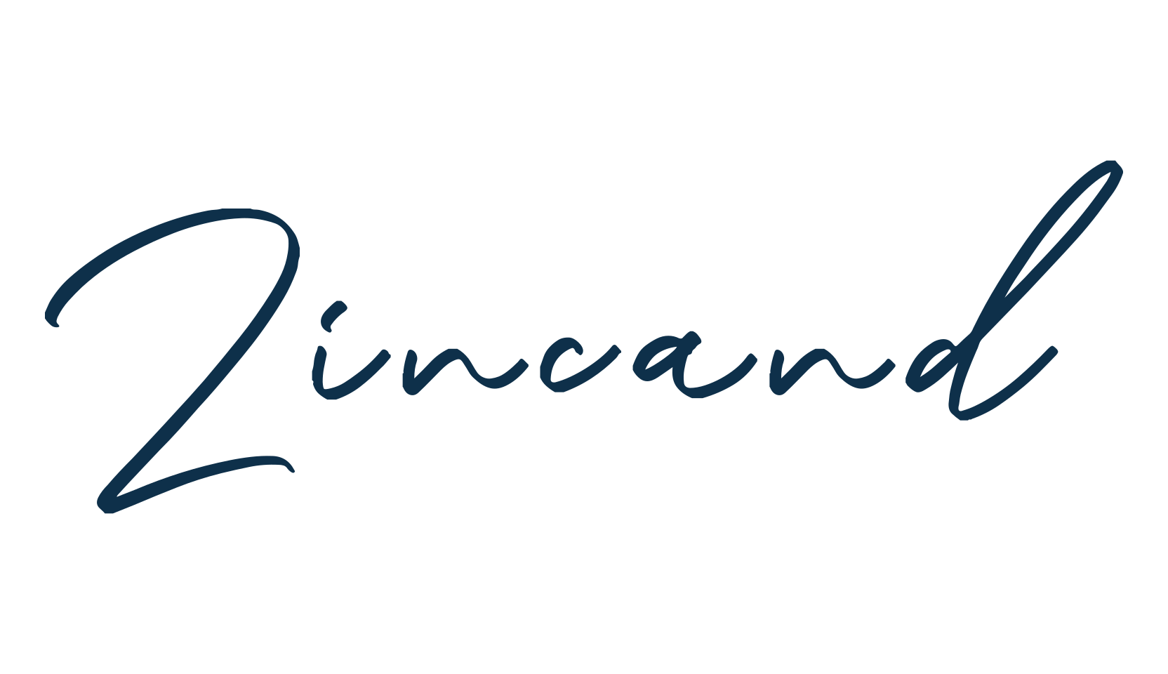 Zincand, script handwritten fancy decorative calligraphy font preview