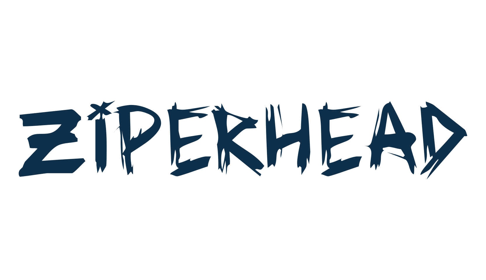 Ziperhead, trash font preview