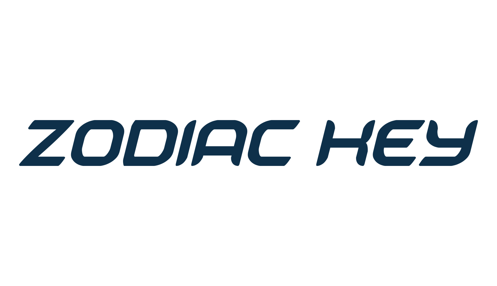 Zodiac Key, fancy various techno sci-fi font preview