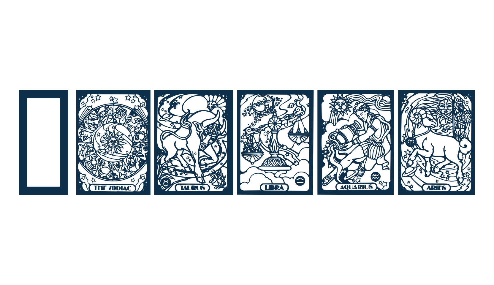Zodiac (zodiac-lime), fancy decorative font preview