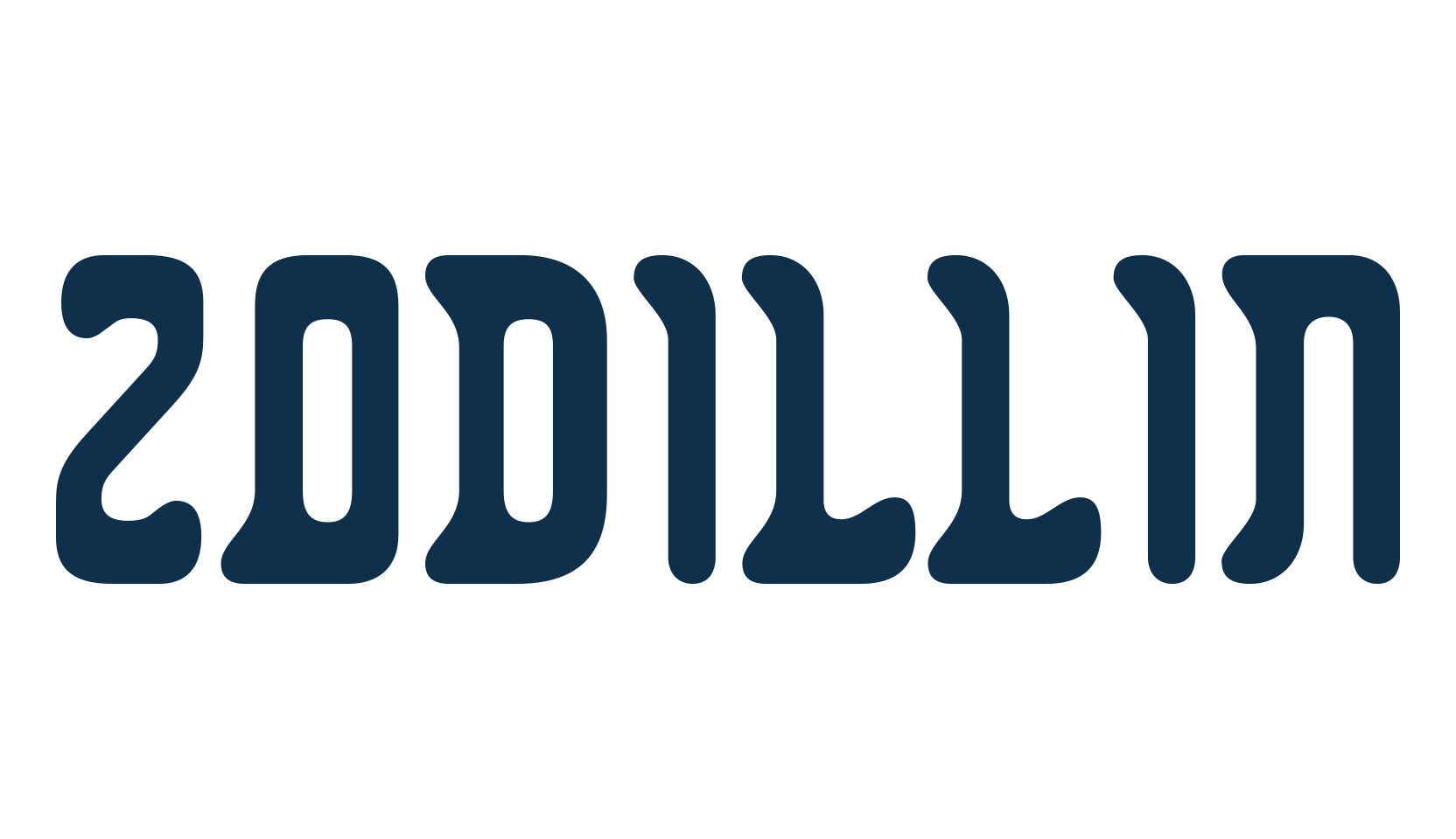 Zodillin, various font preview