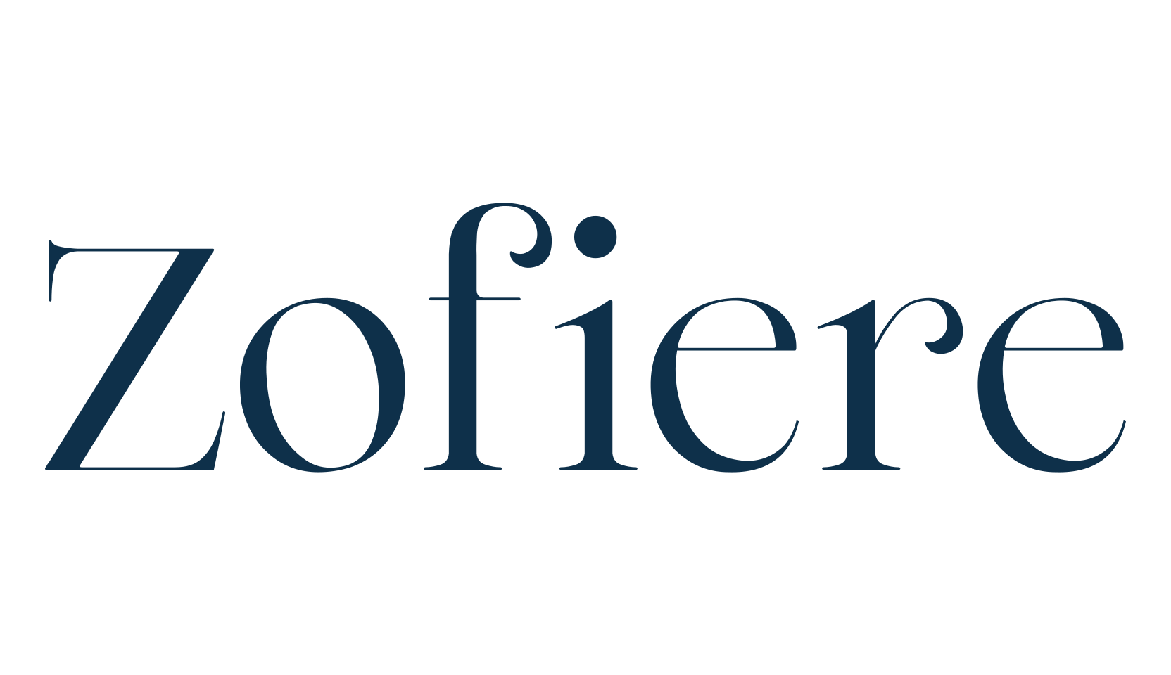 Zofiere, basic serif font preview