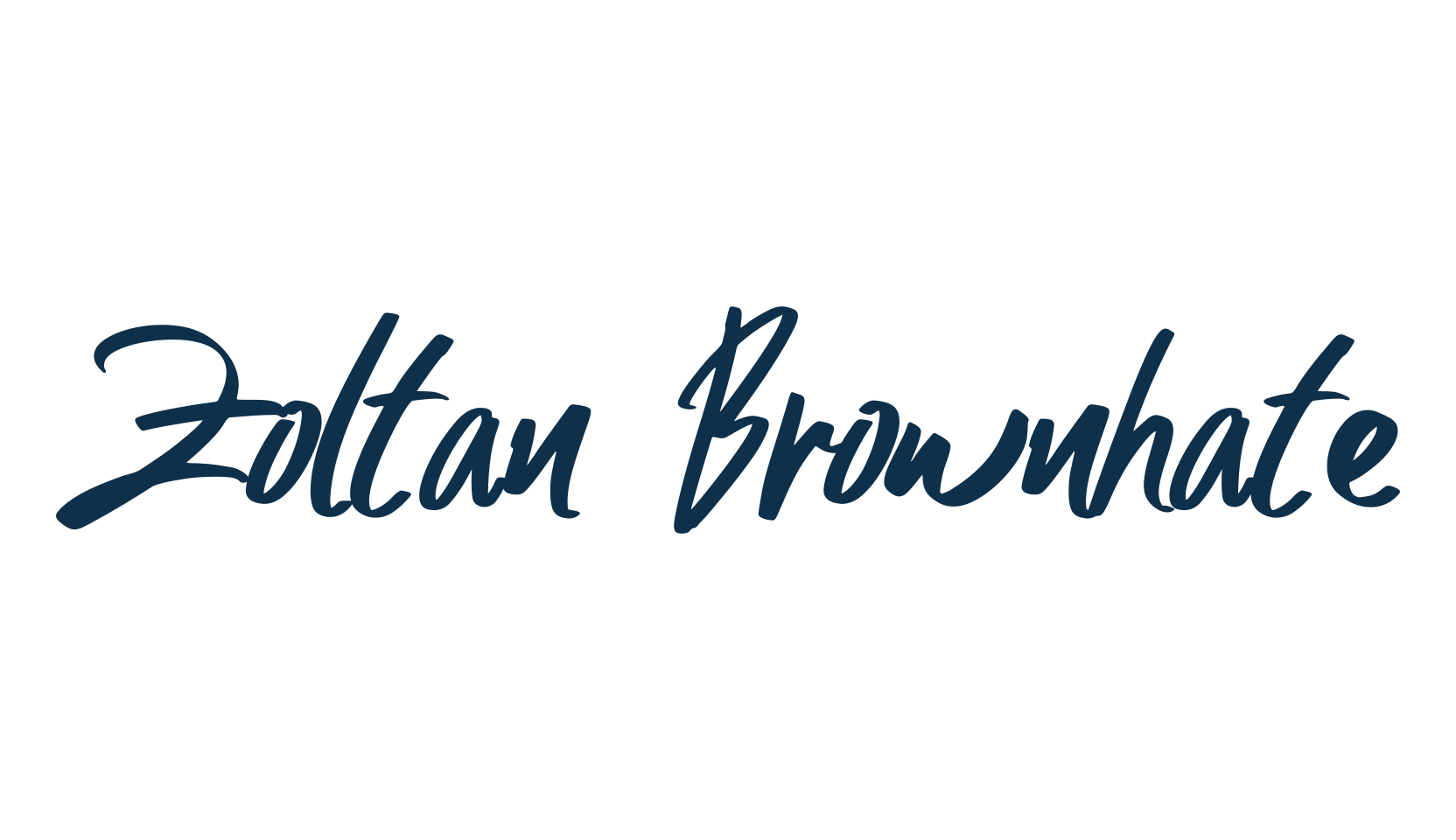Zoltan Brownhate, script handwritten fancy decorative calligraphy font preview