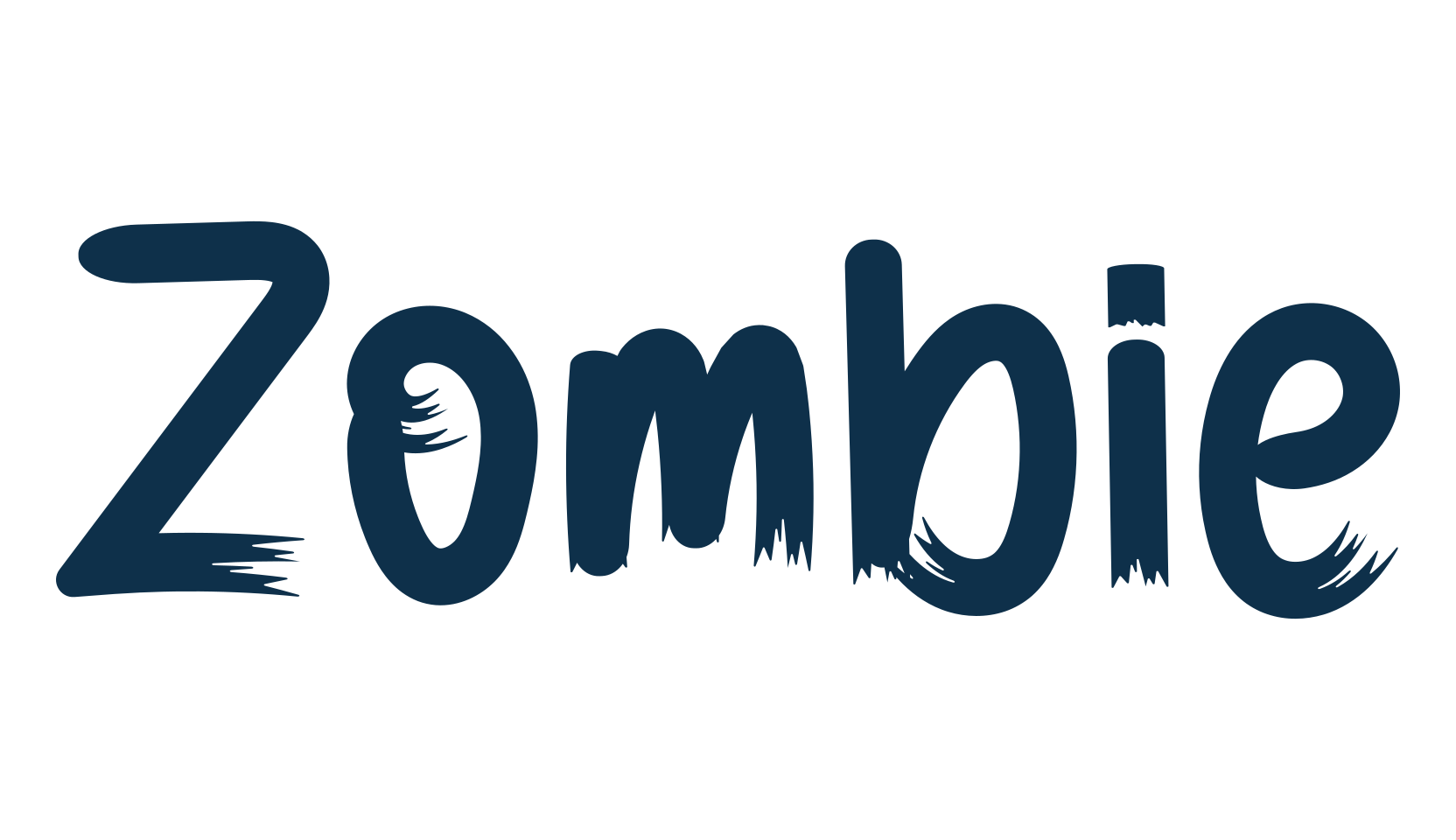 Zombie (zombie-4), display market font preview