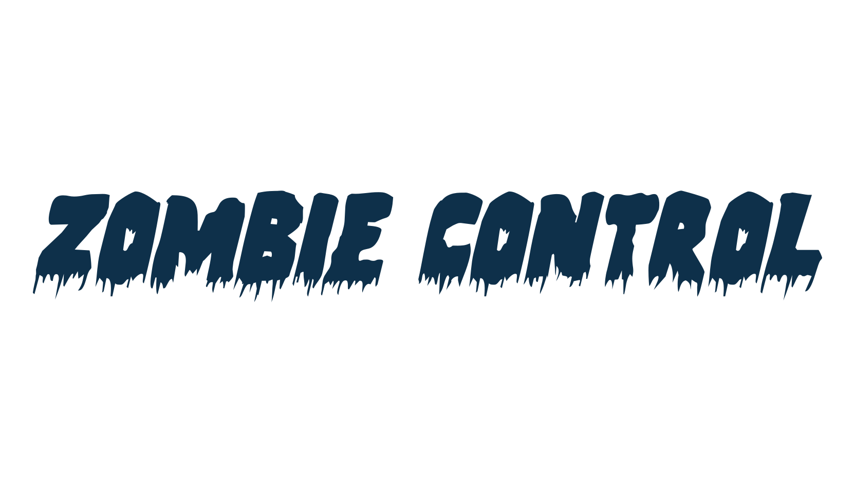 Zombie Control, holiday halloween fancy decorative horror font preview