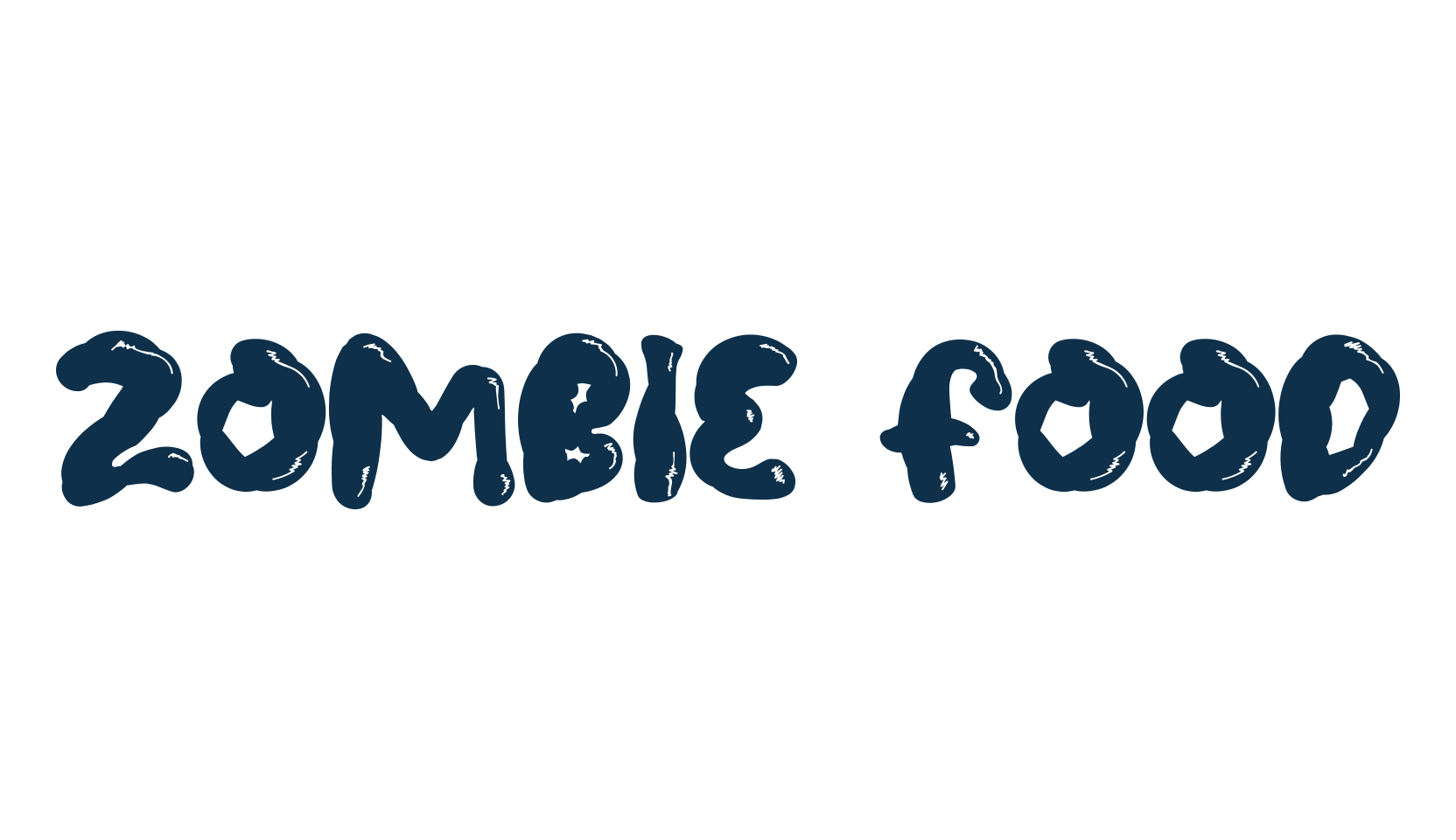 Zombie Food, fancy decorative font preview