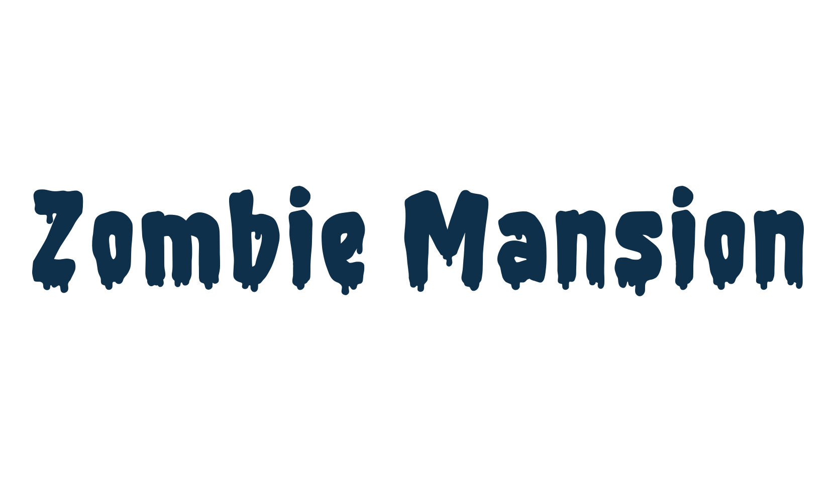 Zombie Mansion, display market font preview
