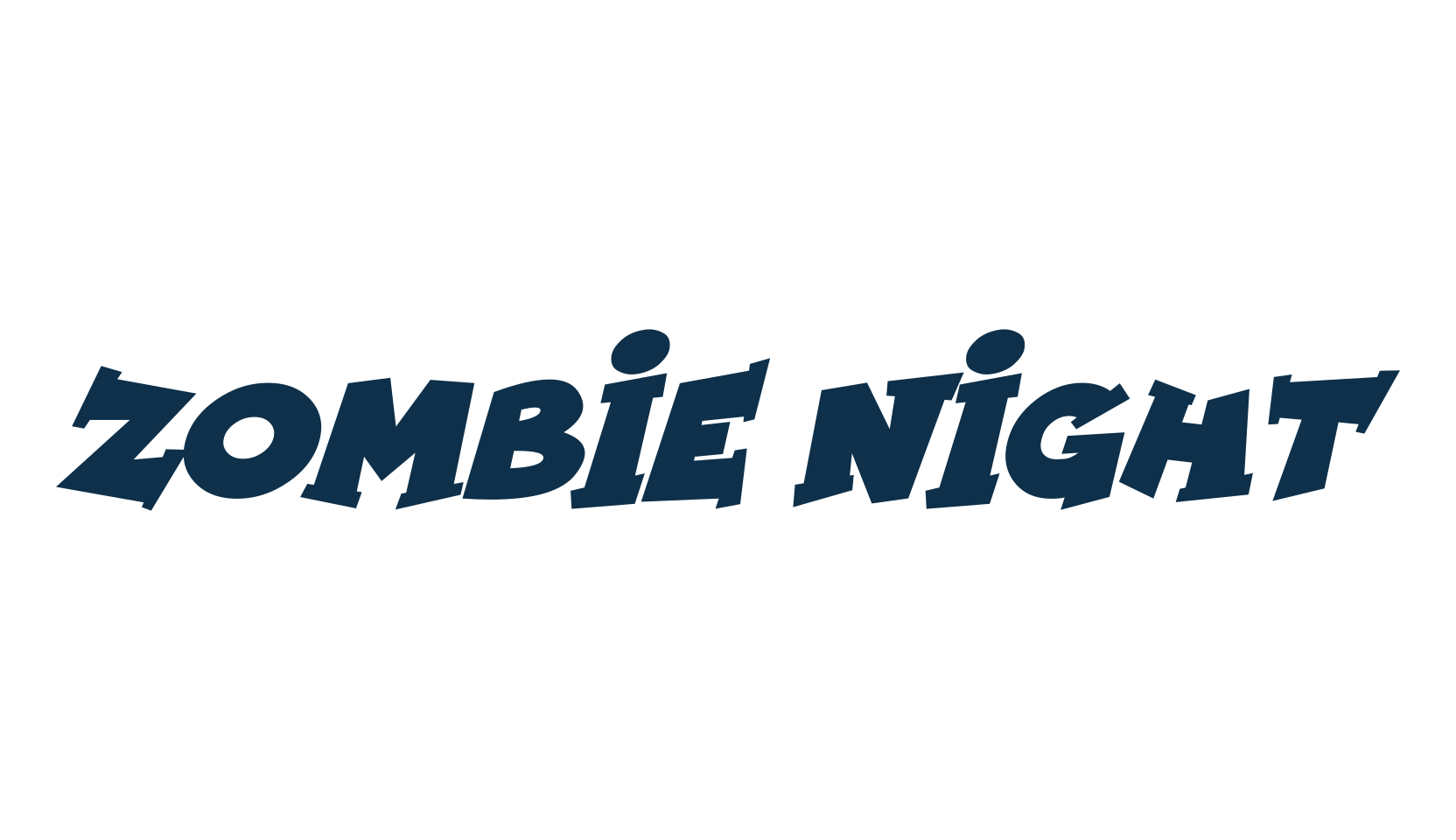 Zombie Night, cartoon font preview