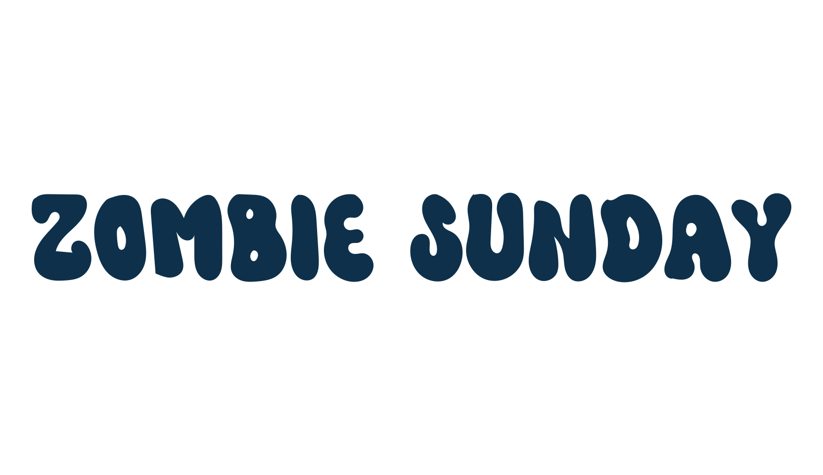 Zombie Sunday, display market font preview