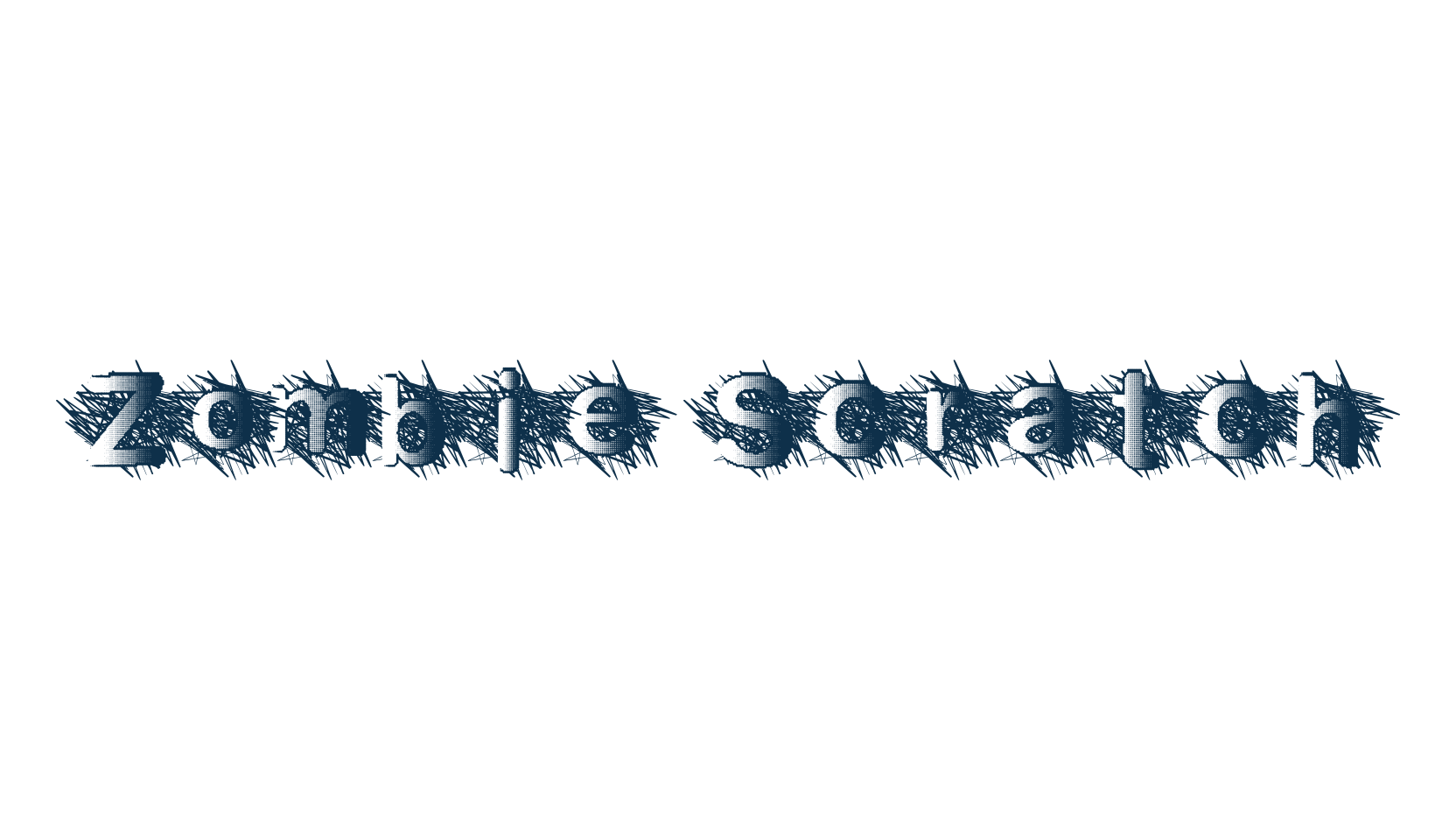 Zombie Scratch, halloween font preview