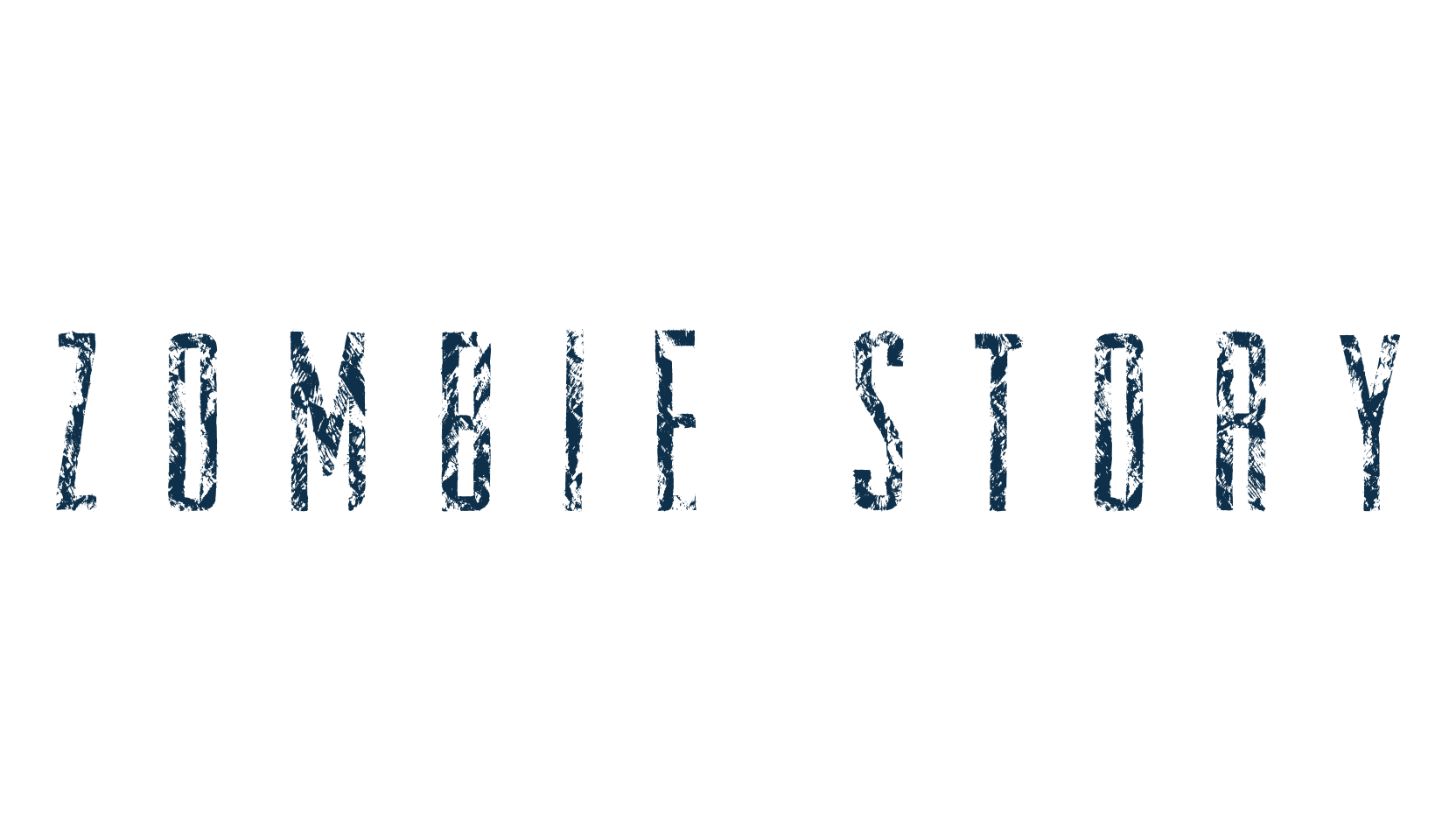 Zombie Story, eroded font preview