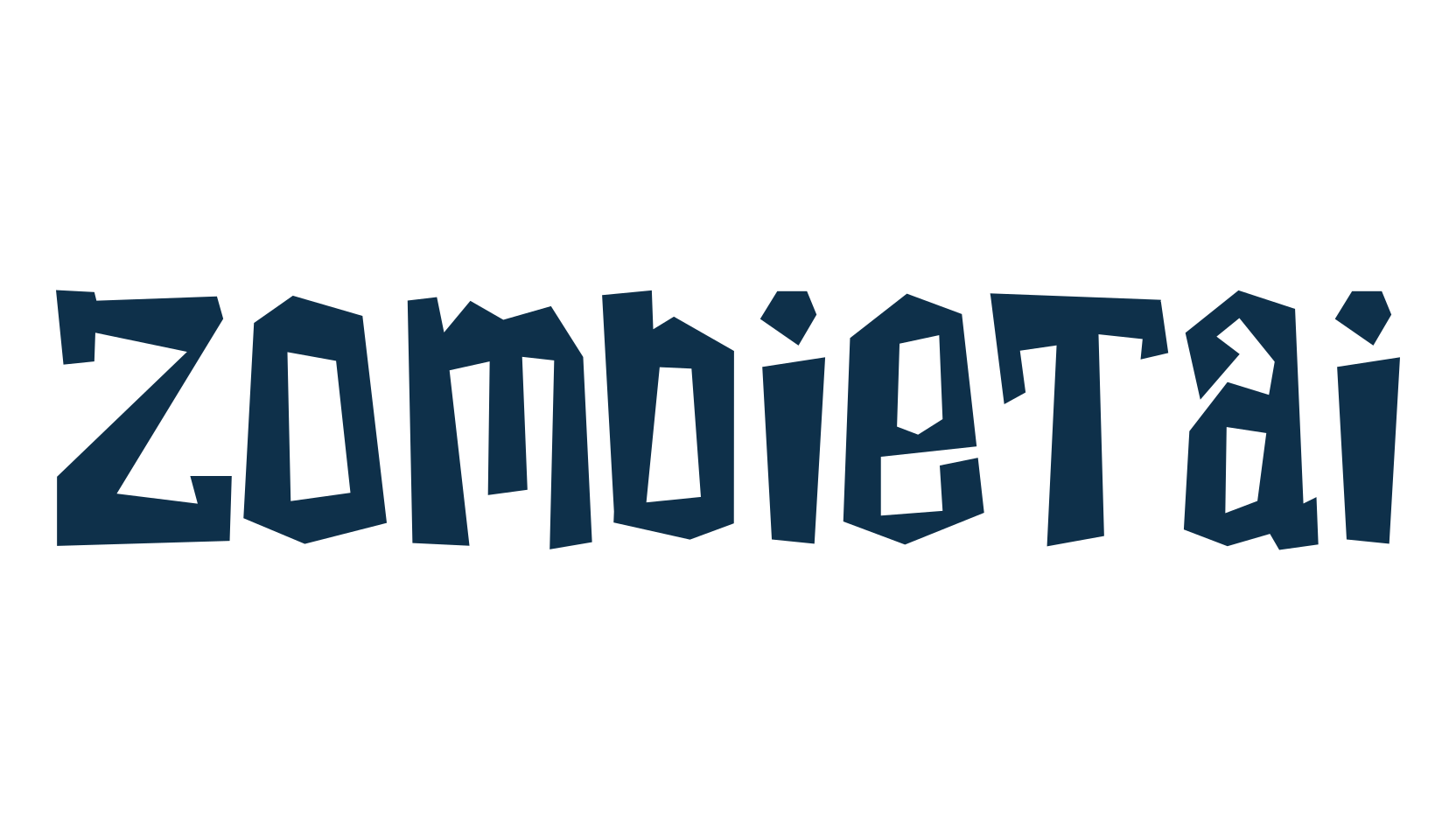 ZombieTai, fancy cartoon decorative font preview