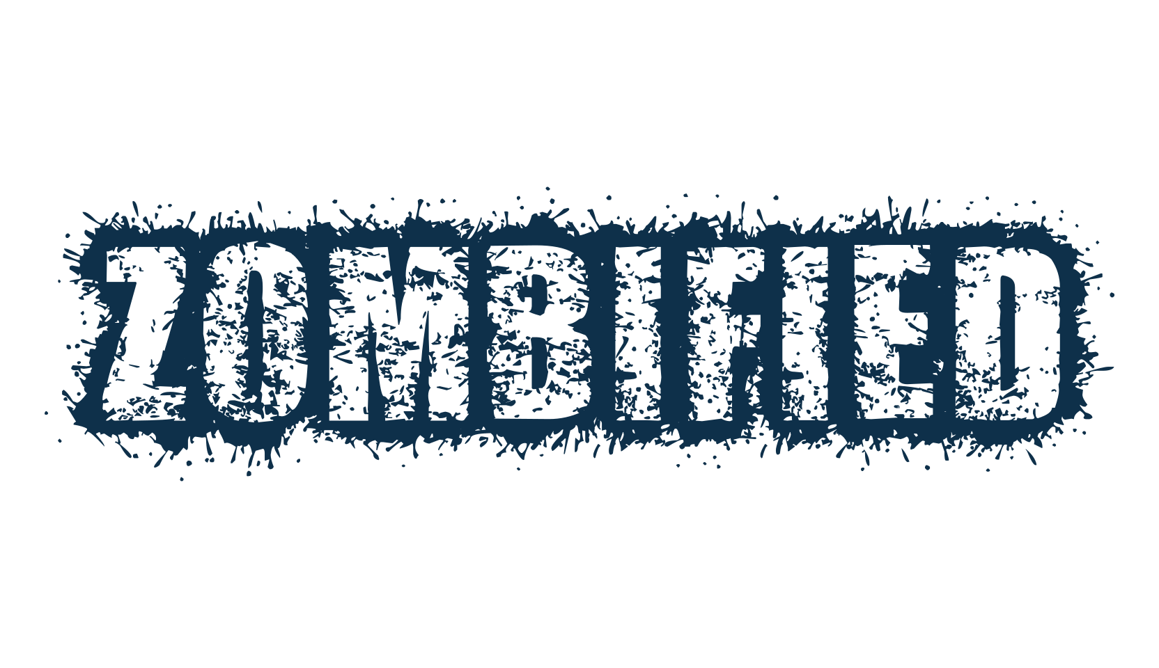 Zombified, holiday halloween fancy decorative horror font preview