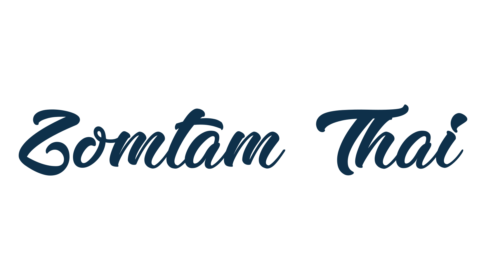 Zomtam Thai, fancy various decorative script calligraphy font preview