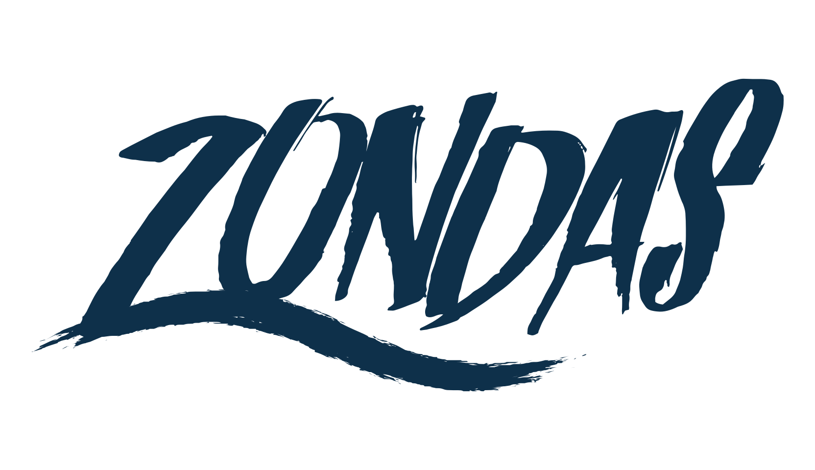 Zondas, brush font preview
