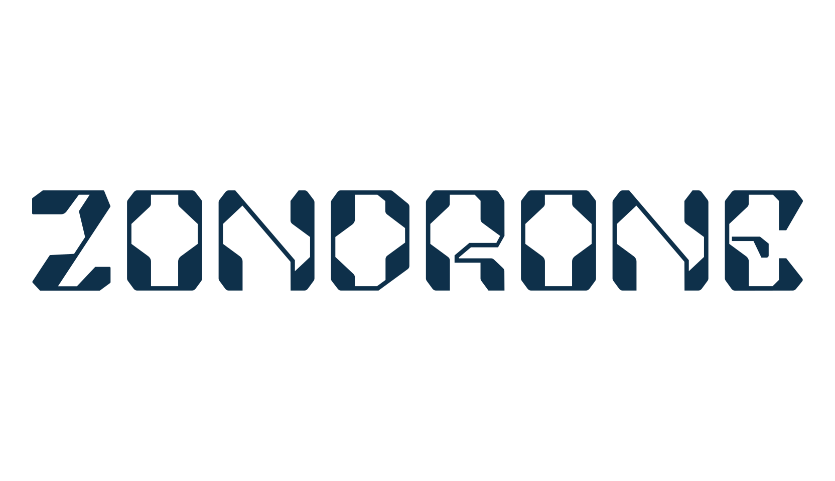 Zondrone, fancy various techno sci-fi font preview