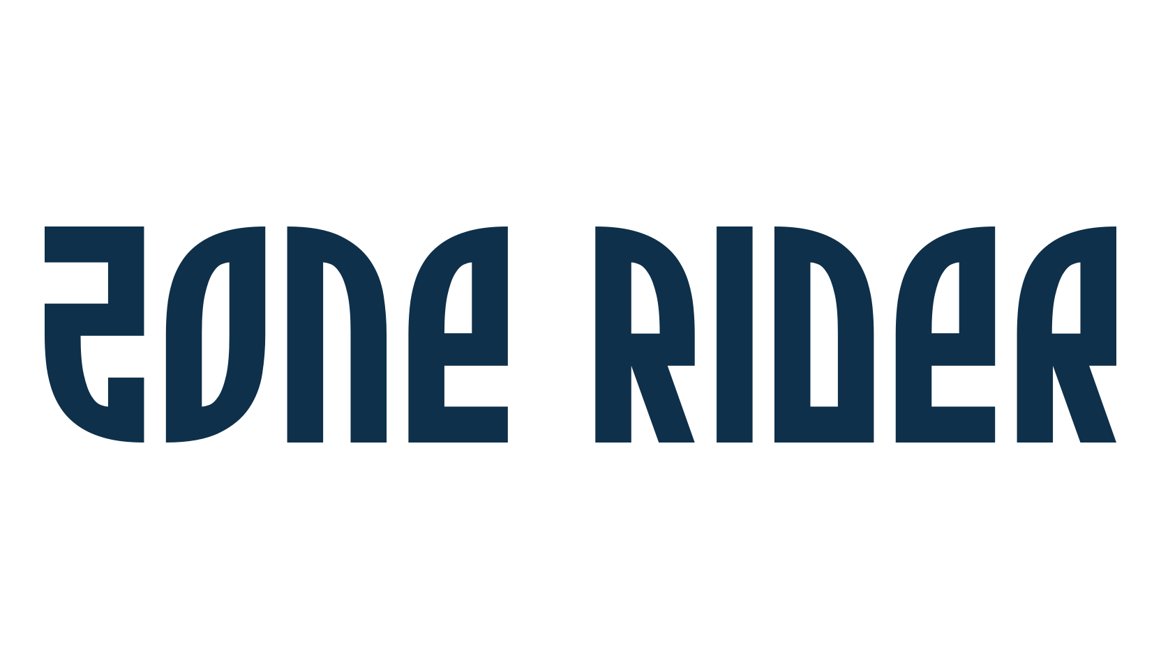 Zone Rider, sci-fi font preview