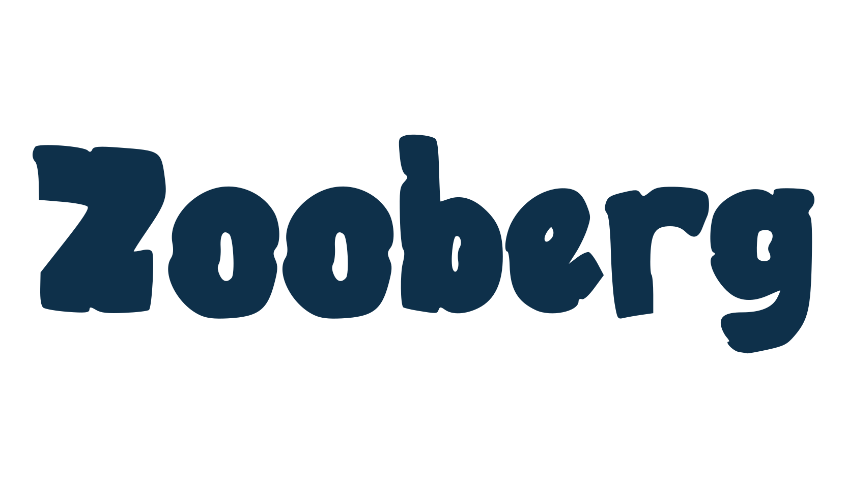 Zooberg, cartoon font preview