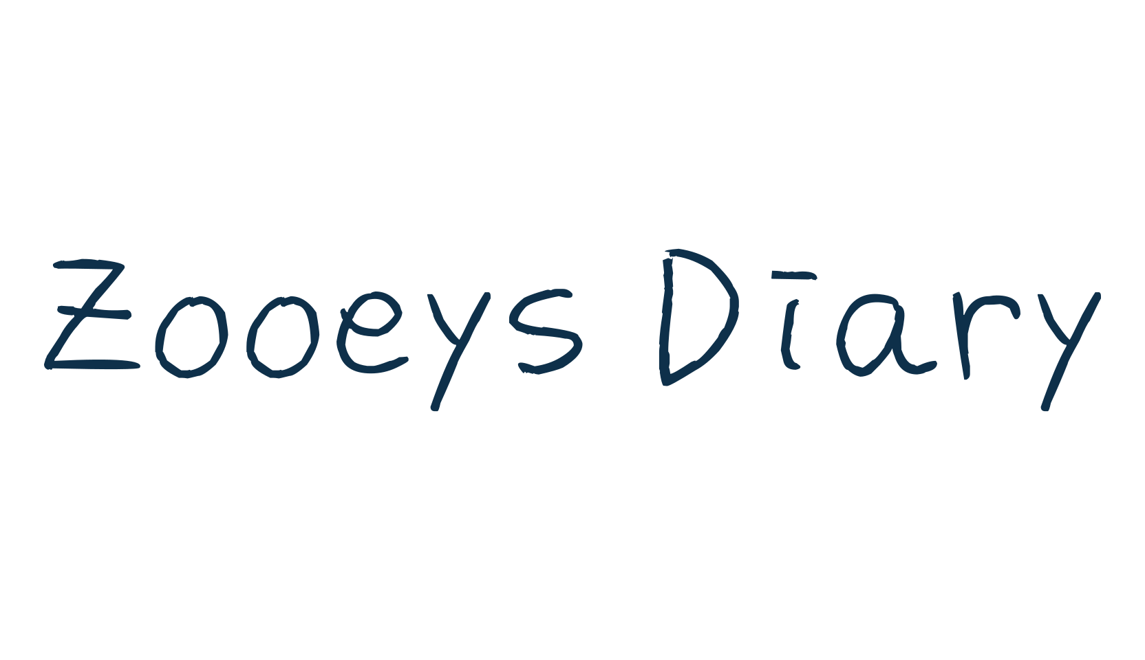 Zooeys Diary, handwriting font preview