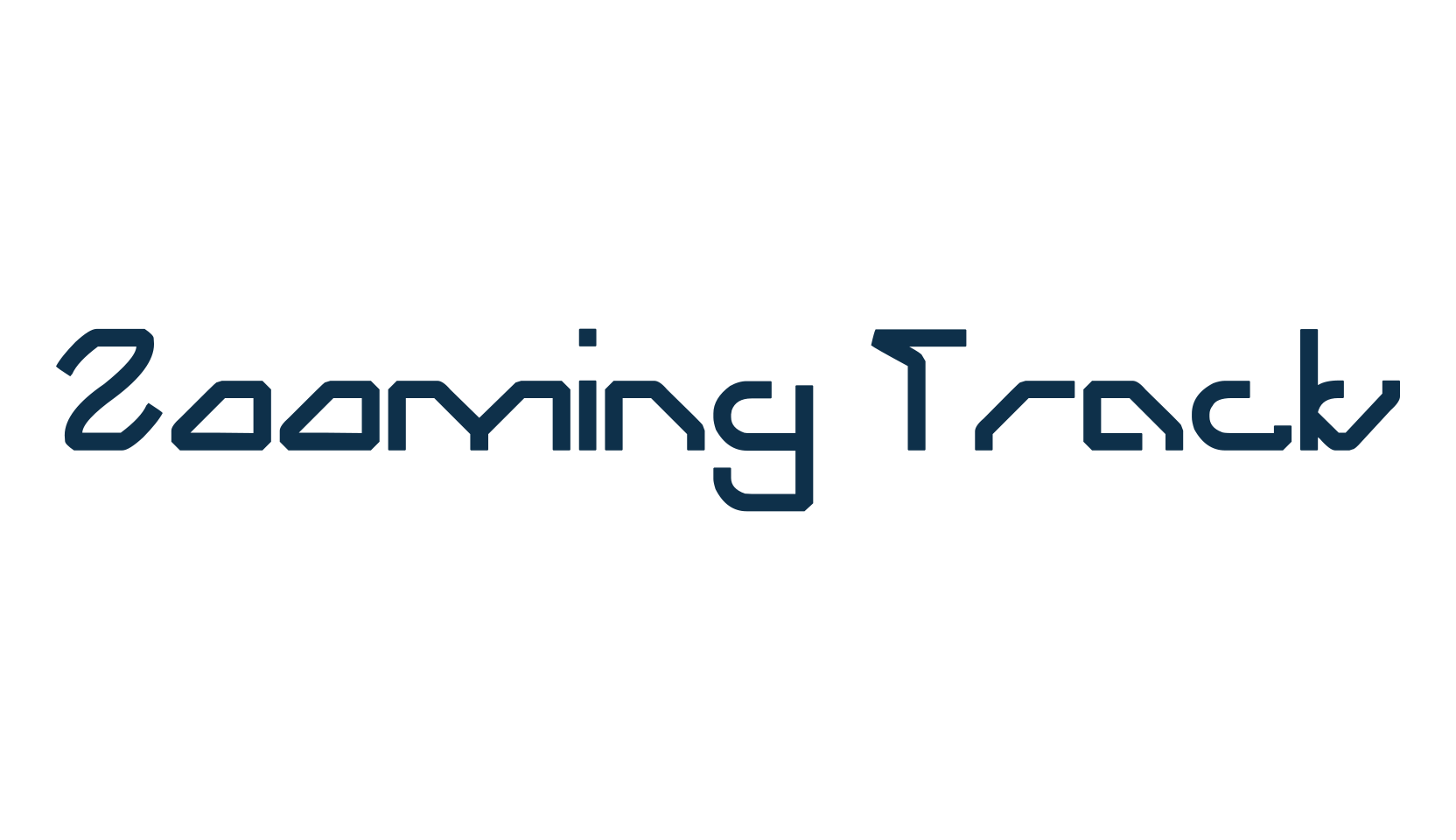 Zooming Track, fancy various techno sci-fi font preview