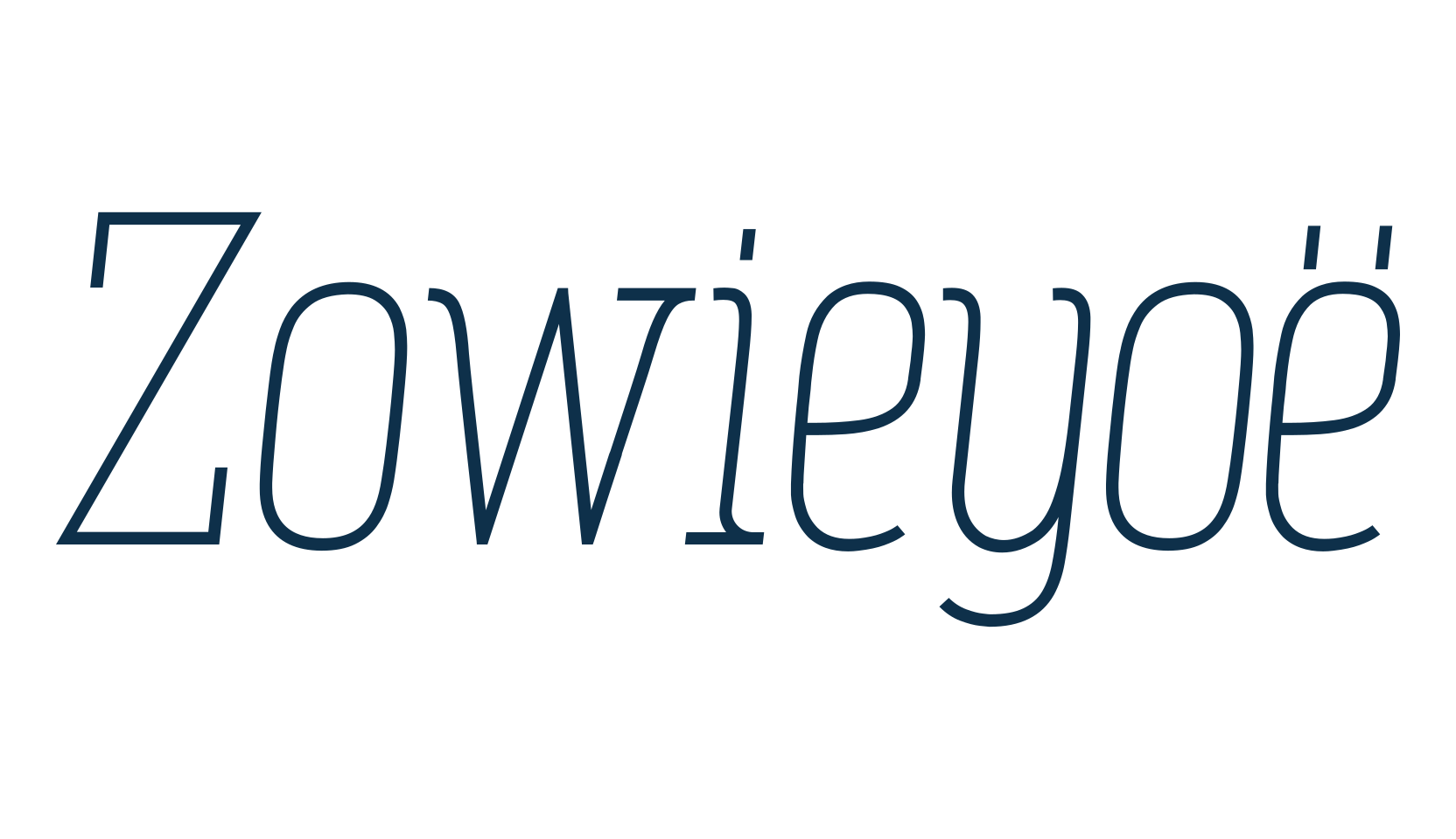 Zowieyoë, fancy various basic font preview