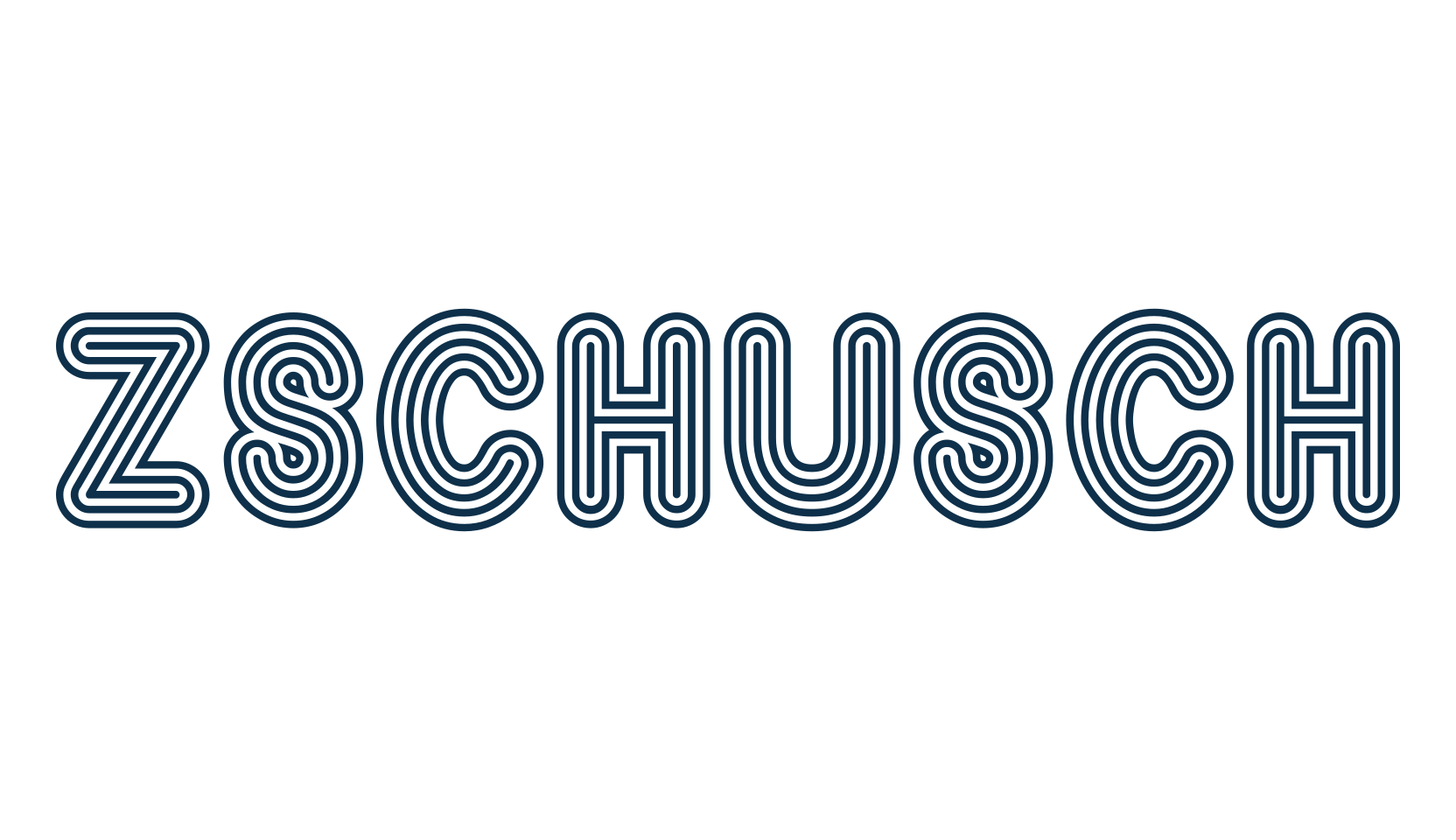 Zschusch, groovy font preview