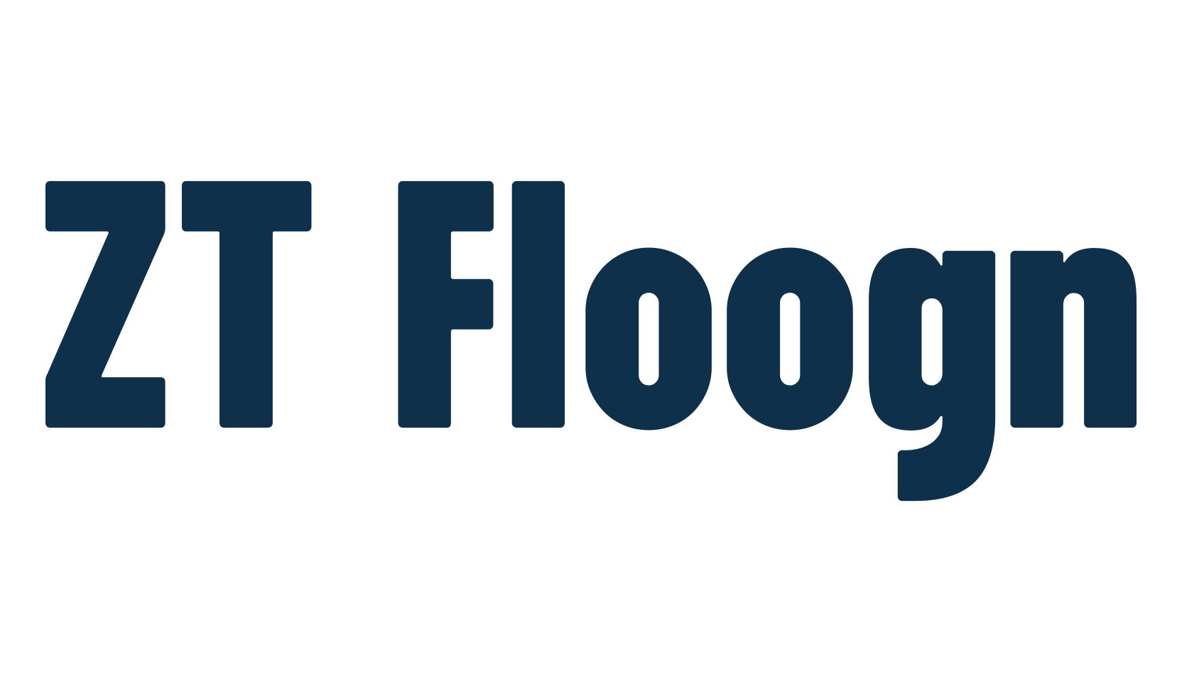 ZT Floogn, basic sans serif font preview