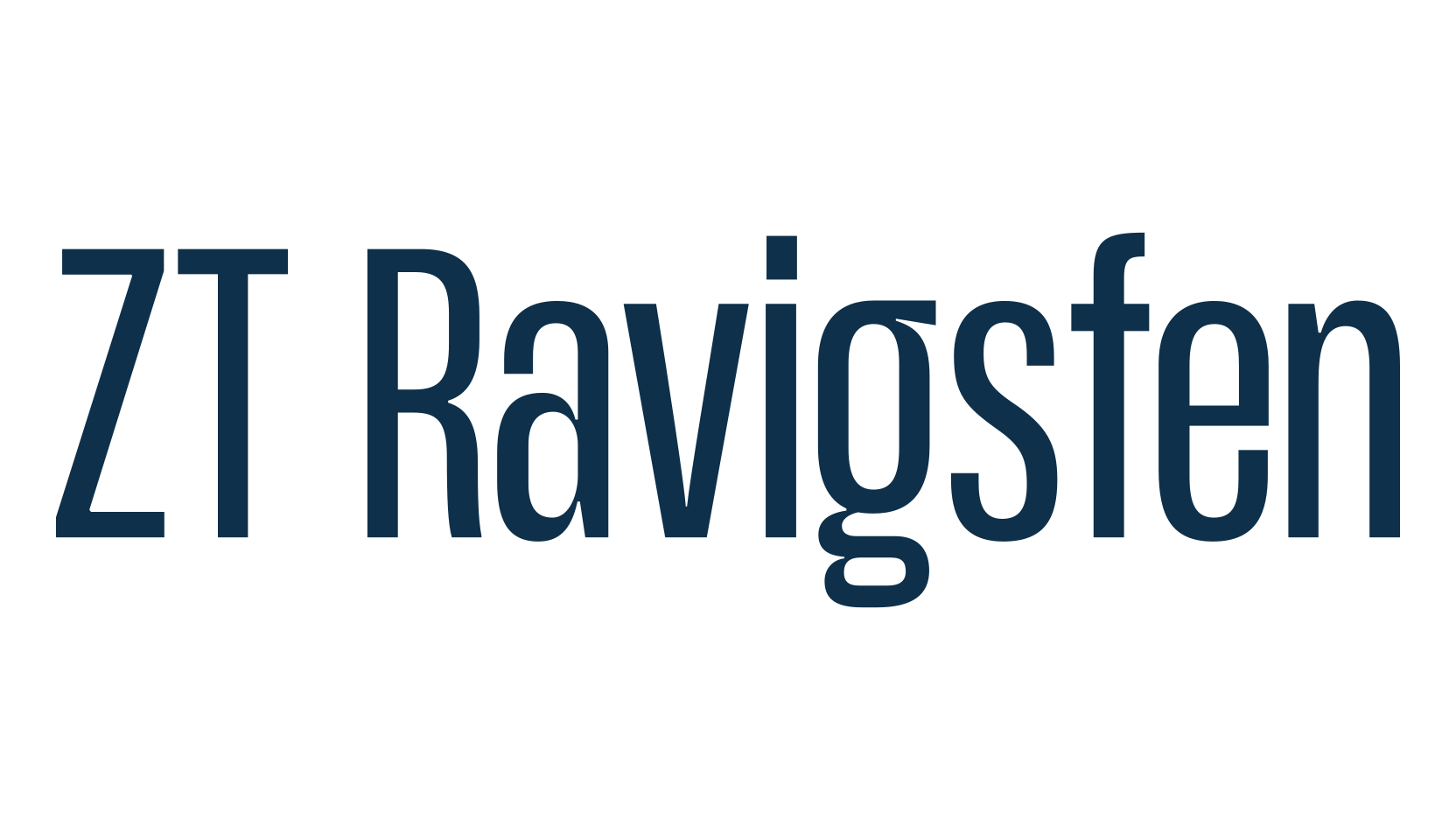 ZT Ravigsfen, basic sans serif font preview