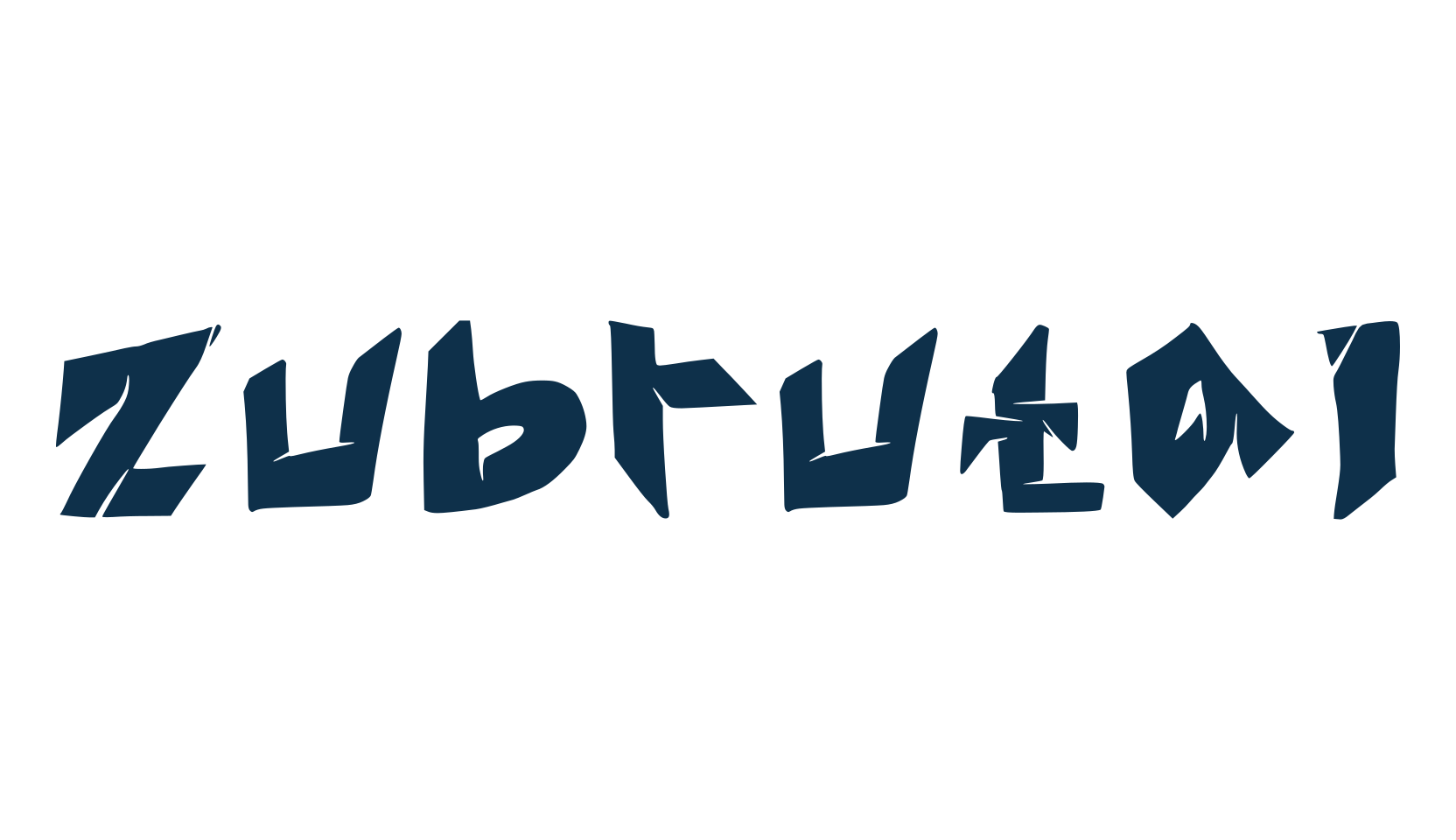 Zubrutal, script graffiti fancy decorative calligraphy font preview