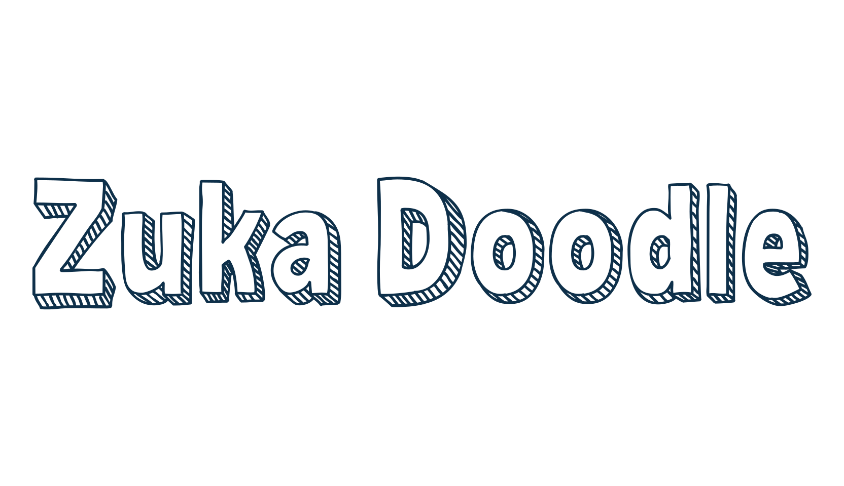 Zuka Doodle, display market font preview