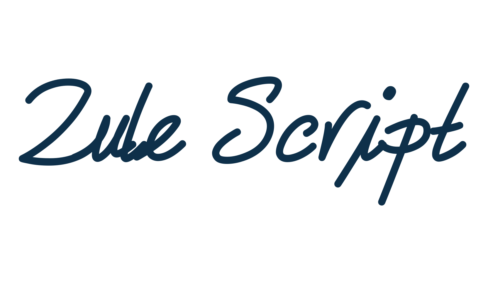 Zule Script, handwriting font preview