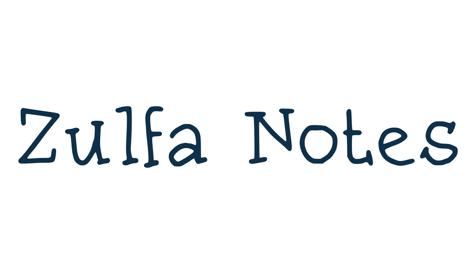 Zulfa Notes, cartoon font preview