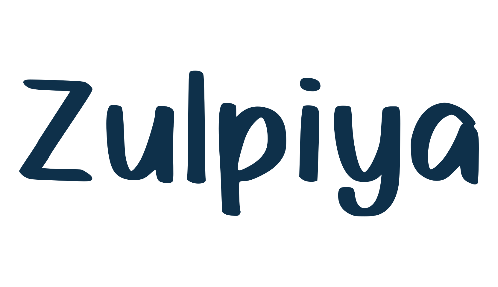 Zulpiya, handwriting font preview