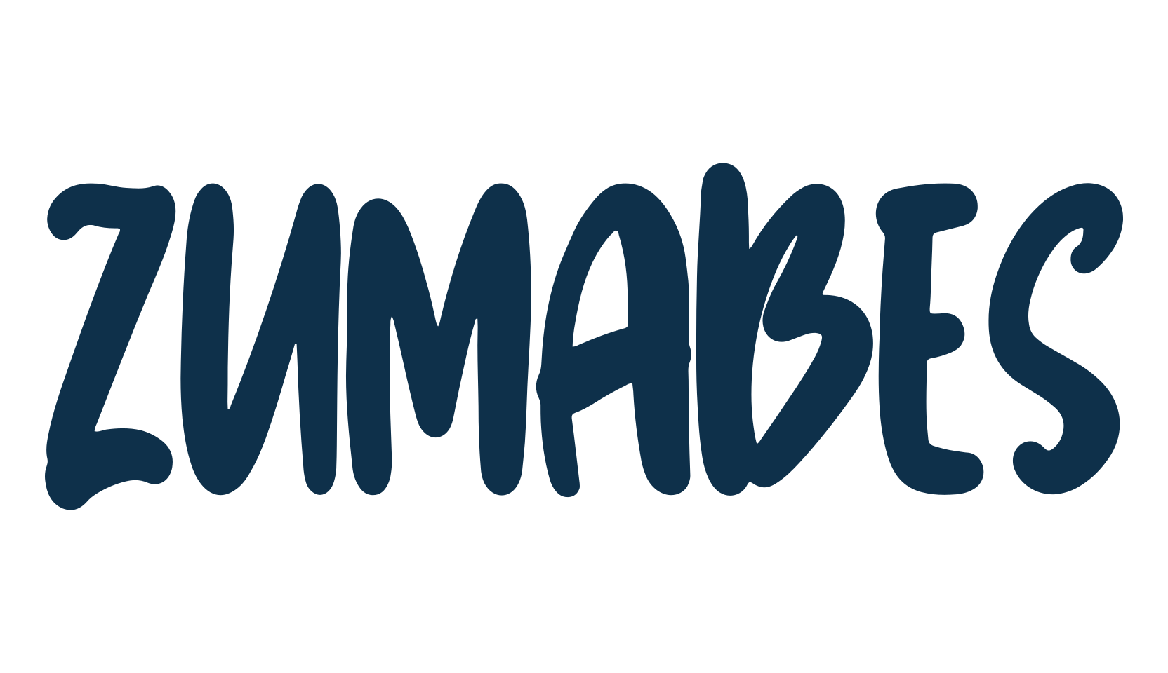 Zumabes, handwriting font preview