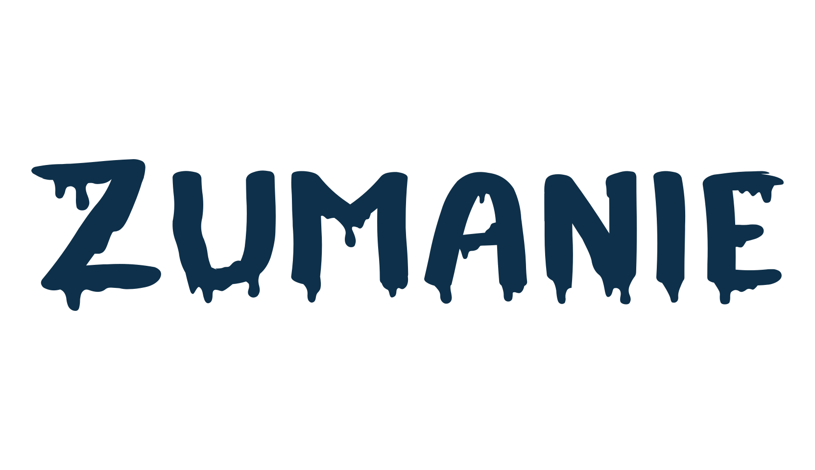 Zumanie, halloween font preview