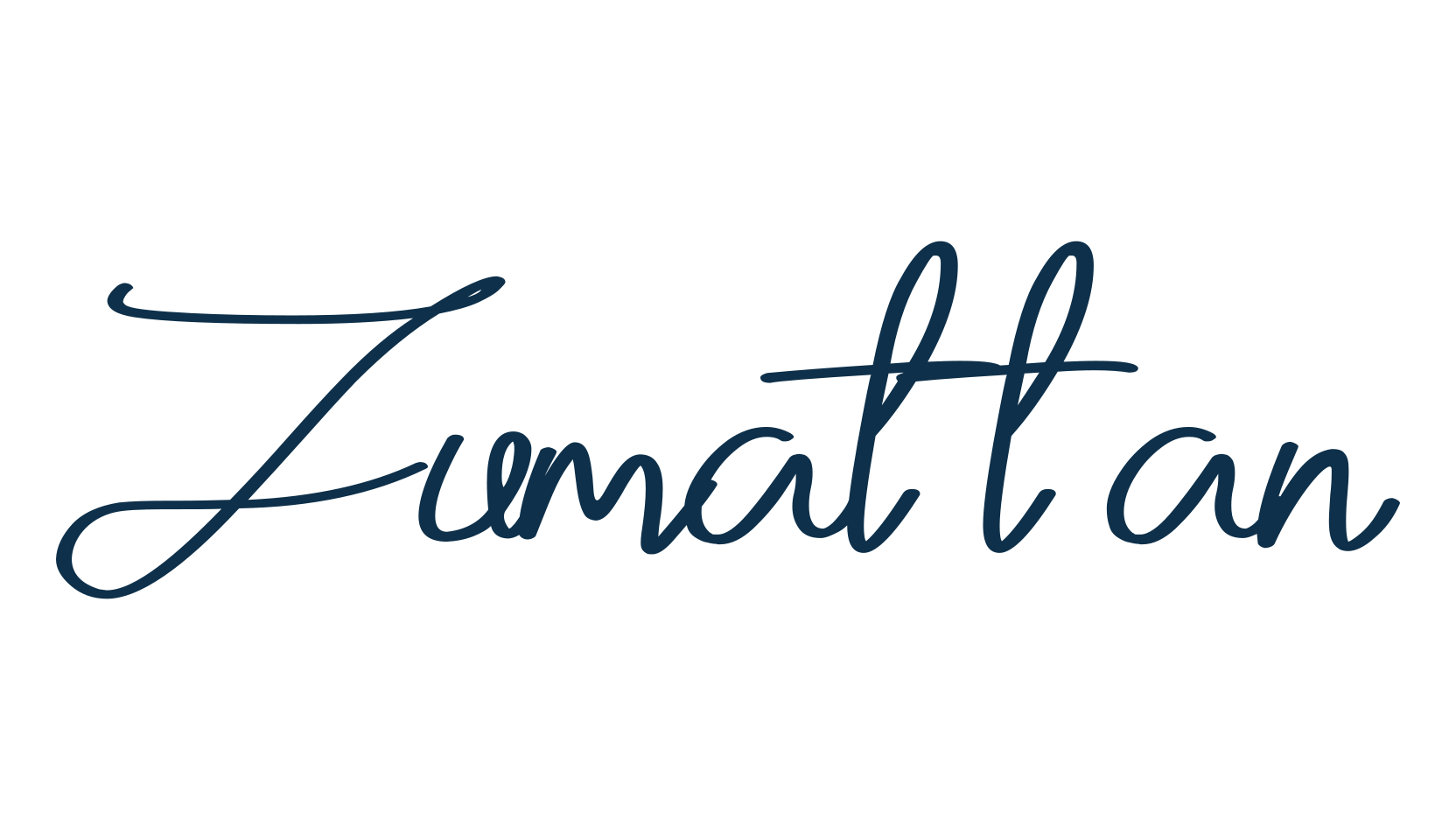 Zumattan, script handwritten fancy decorative calligraphy font preview