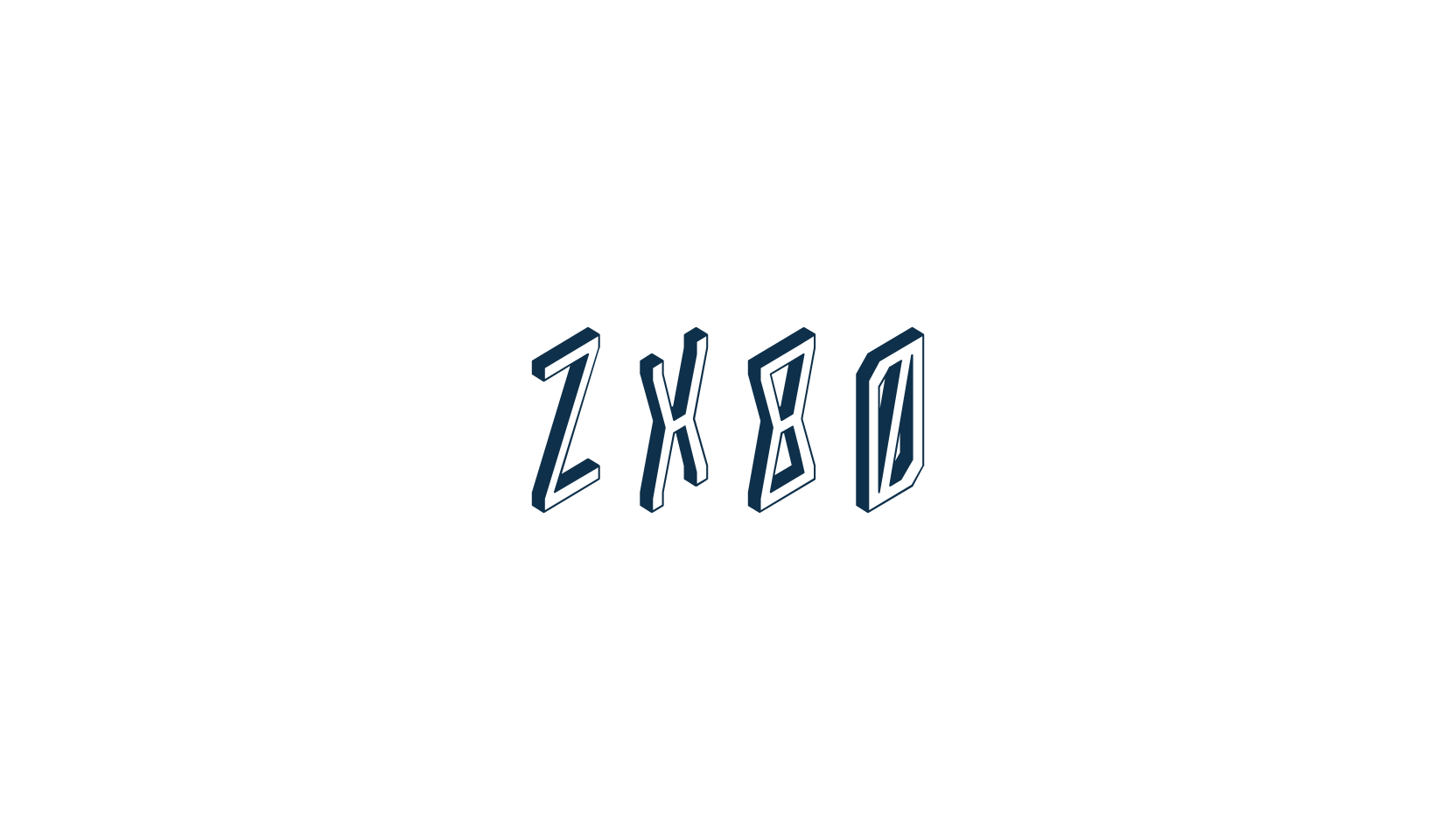 ZX80, techno square sci-fi font preview